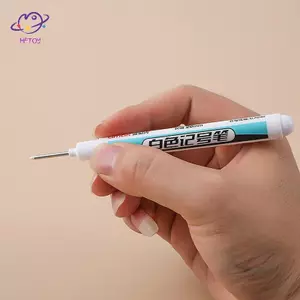 HFTOY Trắng Bút Đánh Dấu Thường Trực 3 Bút Đánh Dấu Cho Gỗ Ro Nhựa Da Thủy Tinh Đá Kim Loại Đồ Dùng Nghệ Thuật ~