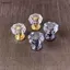Luckyew 10 Chiếc Acrylic Pha Lê Núm Tủ Ngăn Kéo Kéo Tay Cầm Cửa Núm Kim Cương Cabine TQ