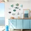 Luckyew 10 Cái / bộ Cá Trang Trí Tường Gỗ Cá Treo Bãi Biển Chủ Đề Phòng Tắm Nghệ Thuật Hải Lý Biển Đại Dương Trang Trí Nhà Cửa TQ