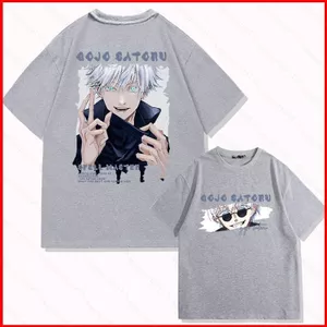 GC1 Jujutsu Kaisen Gojo Satoru Unisex Xu Hướng Thời Trang Mùa Hè Áo Thun Anime Tay Ngắn Top GC1