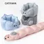 Gối du lịch CATIYAHA, Gối bơm hơi hình chữ U ép lạm phát, Bảo vệ cổ tiết kiệm không gian di động Gối cổ siêu nhẹ Du lịch