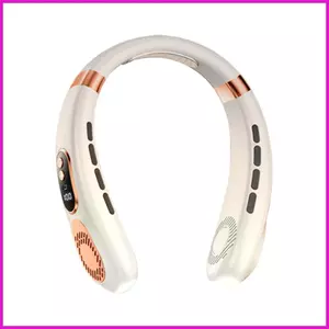 Quạt cổ di động có thể đeo được 5 tốc độ USB Quạt cá nhân rảnh tay có thể sạc lại cho thời tiết nóng bỏng trong nhà ngoài trời tại nhà lyuvn