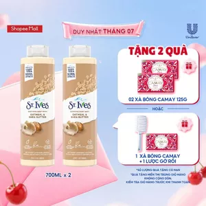 Combo 2 Sữa Tắm St.ives Soothing Body Wash Yến Mạch và Bơ 700ml