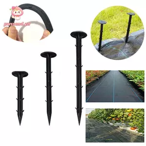 PWSEND 50 Chiếc Nhựa Đất Móng Neo Bền Vườn Cung Cấp Gai Bãi Cỏ Chân Lều Cố Định Bao Vải Bảo Vệ Cọc