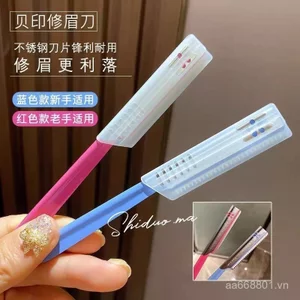 In Máy Cắt Lông Mày An Toàn Máy Cạo Râu Lông Mày Chống Trầy Xước Nữ Nam Đặc Biệt Kéo Lông Mày Bộ Dụng Cụ Tiện Dụng Cạo Râu Lông Mày