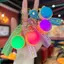 QEARY Nhấp Nháy Baozi Móc Khóa, Cao Su Mềm Phát Sáng Hấp Bun Móc Khóa, Đồ Chơi Fidget Kích Thước Mini Squishy 3D Bóp Đồ Chơi Nhân Viên Văn Phòng