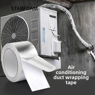Băng keo nhôm sợi thủy tinh STABFOAM, Băng gói ống điều hòa không khí 5 / 10 mét, Dụng cụ sửa chữa đường ống cách nhiệt chống nắng cho ống điều hòa không khí