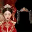 Sel Hanfu Phụ Kiện Tóc Vương Miện Tiaras Tiệc Cưới Cô Dâu Mũ Đội Đầu Cho Váy Xiuhe [Mina]