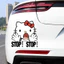 Nhãn dán xe hơi kitty Cat Trang trí cơ thể Nhãn dán cơ thể Sáng tạo độc đáo STOP Nhãn dán hoạt hình chống nước