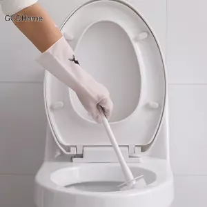 GCDHome Phong Cách Đơn Giản Hộ Gia Đình Găng Tay Rửa Chén Nữ Giặt Quần Áo Găng Tay Cao Su Chống Thấm Nước Mỏng Hộ Gia Đình Bàn Chải Bát Găng Tay Cao Su HOT