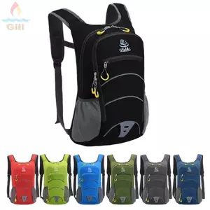Ba lô đi xe leo núi GILL, Ba lô thể thao chống nước Nylon siêu nhẹ, Gói Daypack du lịch có thể gập lại dung tích lớn chống mài mòn đa chức năng