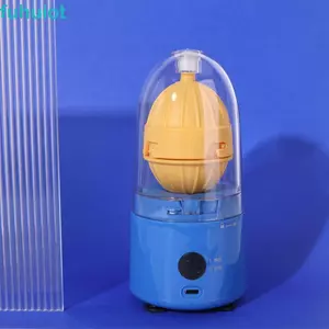 Máy làm trứng vàng FUHUIOT, Máy quay trứng điện sáng tạo bằng nhựa PP, Không dây dễ thương Dễ dàng vận hành Máy đánh trứng tự động di động Tiện ích nhà bếp