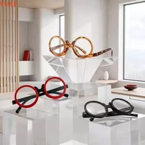 Kính đọc sách trang điểm THEGIRL8B, Kính mắt đọc sách lật chân lò xo có thể đảo ngược, Vỏ lật di động rảnh tay thời trang Ứng dụng trang điểm kính mắt lão thị