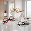 Kính đọc sách trang điểm THEGIRL8B, Kính mắt đọc sách lật chân lò xo có thể đảo ngược, Vỏ lật di động rảnh tay thời trang Ứng dụng trang điểm kính mắt lão thị