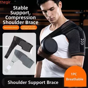 THEGIRL8B Tay nén, Dây đeo nén có thể điều chỉnh thấm mồ hôi Hỗ trợ vai Nẹp, Nén có thể điều chỉnh Hỗ trợ cố định Bộ ổn định vai nam giới