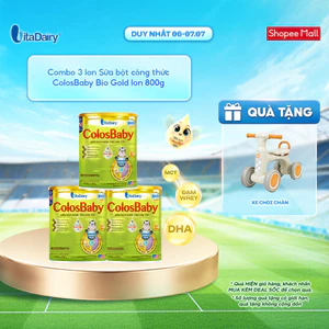 Sữa bột ColosBaby Bio Gold - Hỗ trợ tiêu hoá, bổ sung dinh dưỡng - Lon 800g