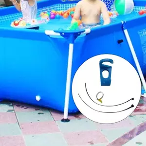 Bộ giá đỡ hướng dẫn bể bơi phía trên mặt đất cho các đường định tuyến bên và khung Móc nhựa gắn với dây kim loại và 2 dây buộc