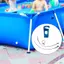 Bộ giá đỡ hướng dẫn bể bơi phía trên mặt đất cho các đường định tuyến bên và khung Móc nhựa gắn với dây kim loại và 2 dây buộc