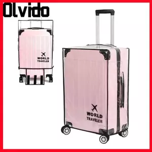 Vỏ đựng hành lý OLVIDO, Phụ kiện du lịch chống nước Vỏ hành lý trong suốt, Vỏ vali bảo vệ bền PVC chống bụi cho hành lý