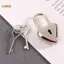 < Honeyba > 1 Bộ Hình Trái Tim Padlo Mini Hành Lý Phần Cứng Los Có Chìa Khóa Lo Cho Du Lịch Cưới Hộp Trang Sức Nhật Ký Sách Vali Đẹp