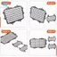 Cho MN D90 D99S MN99S 1 / 12 RC Xe Nâng Cấp Phần Kim Loại Lập Thể Phía Sau Cửa Sổ Lưới Bảo Vệ Phụ Kiện Lưới