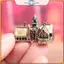 POWER Brass Mini House Bức tượng nhỏ Bộ Đồ trang trí kiến trúc lâu đài cho phong cảnh vi mô Vườn cổ tích DIY Trang trí trang trí.