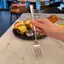 Nĩa ăn tối bằng thép không gỉ Tay cầm dài Bộ dao kéo Hàn Quốc Bốn món Salad Món tráng miệng Nĩa trái cây nhà bếp