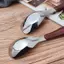 Doutie Thìa Inox Có Giả Hạt Gỗ Tay Cầm Nhà Bếp Bộ Đồ Ăn Ăn Bữa Tối Món Tráng Miệng Cơm Thìa Canh Tiện Ích VN