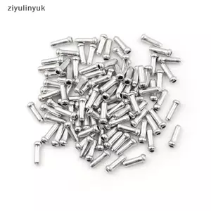 Ziyulinyuk 100 Chiếc Bạc Nhôm Xe Đạp Phanh Sang Số Cáp Bên Trong Đầu Dây Đầu Mũ Uốn VN