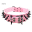 Dog Puppy Faux Leather Rivet Spiked Vòng cổ chống cắn Vòng cổ cho thú cưng