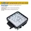 Đèn LED làm việc máy xúc chịu động đất 60W 6500K chống nước địa hình Xe nông nghiệp Đèn chiếu sáng