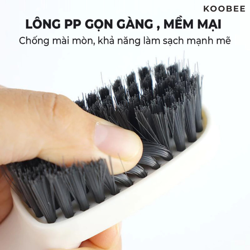 Bàn Chải Mini Đa Năng KOOBEE Cọ Giày Dép Chà Bếp Chà Bồn Rửa Cọ Quần Áo Cán Cầm Chắc Tay | 404