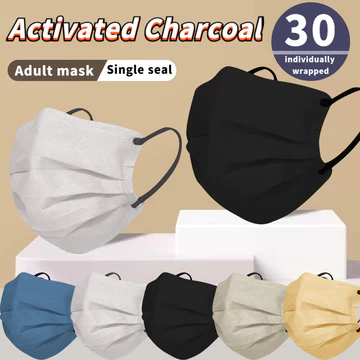 Khẩu trang dành cho người lớn Morandi 30 chiếc Khẩu trang bảo vệ than hoạt tính chất lượng cao được đóng gói riêng lẻ Bán đèn flash tại chỗ và giao hàng nhanh