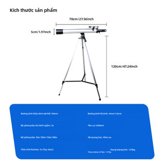 Kính thiên văn một mắt với ba chân Kính thiên văn nhập học sinh