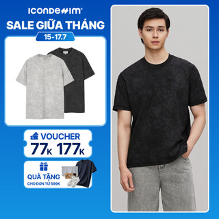 Áo Thun Nam ICONDENIM Basic Logo Wash Form Regular ATID0519