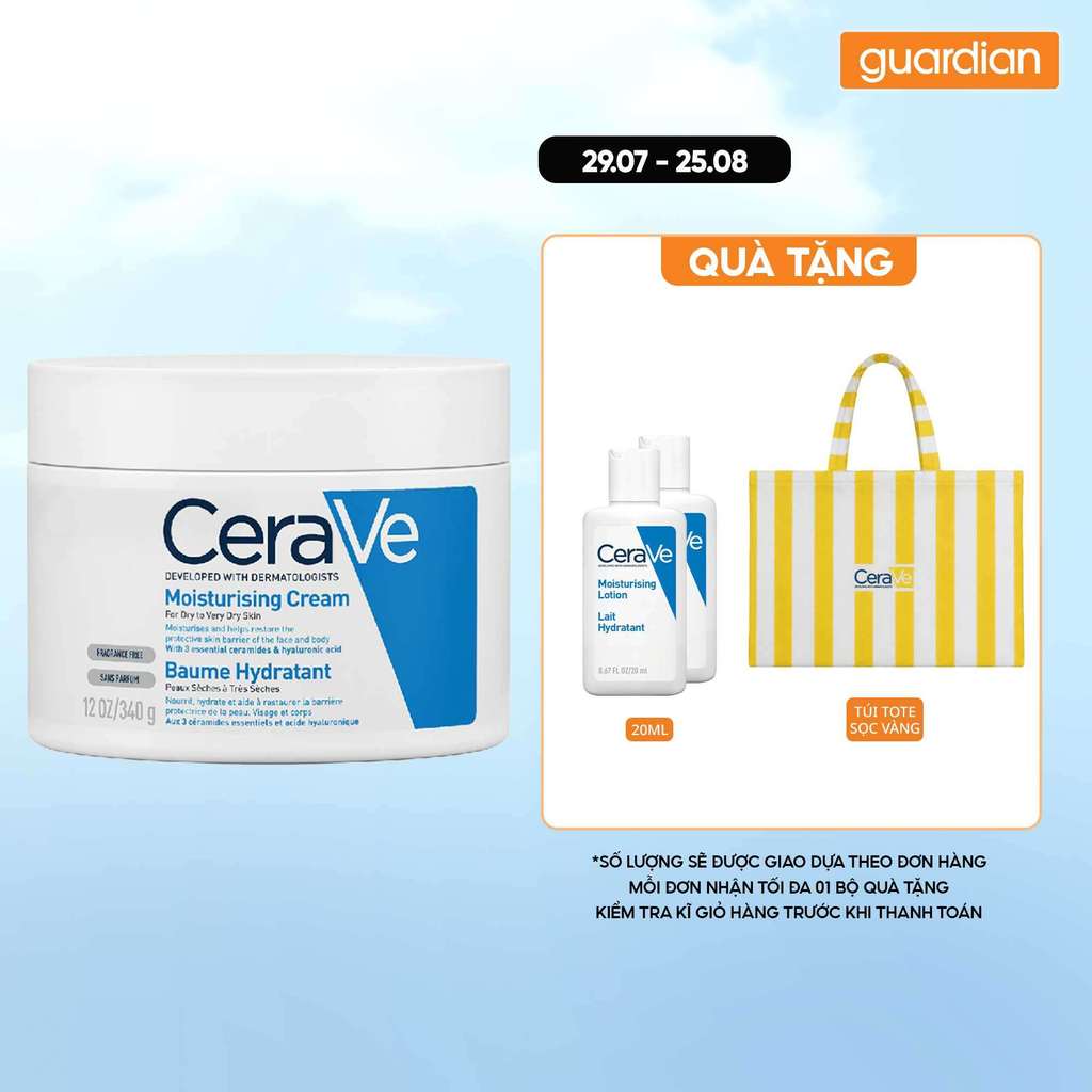 Kem Dưỡng Ẩm CeraVe Moisturising Cream Dành Cho Da Khô 340g