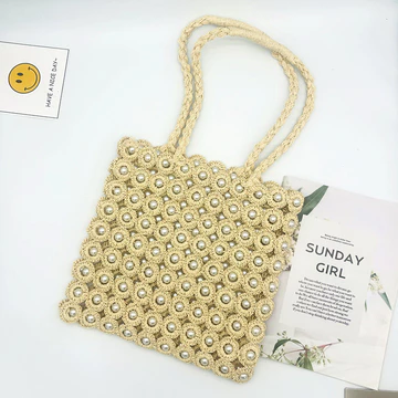 Women's Woven Straw Evening Bag – for the Beach