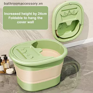 Bathroo 1 Cái Có Thể Gập Lại Nhà Tắm Chân Buet Massage Rửa Chân Giải Trí Sức Khỏe Buet Bồn Tắm Chân Di Động Ngâm Chân Bồn Tắm VN