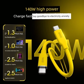 dây sạc iphone dây sạc type c to lightning Aohi Aohi 140W Kiss Cáp Dữ Liệu Silicon Mềm Cáp Sạc 240W Cổng Kép type-c Sạc Nhanh pd3.1 Sạc Flash Thích Hợp Cho iPhone16 Apple 15pro Điện Thoại Di Động Huaw