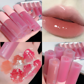 Cappuvini Tình Yêu Nước Thủy Tinh Son Bóng Gương Nước Bóng Son Bóng Toot Son Môi Nữ Sinh Giá Rẻ Son Bóng