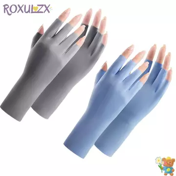 Găng Tay Chống Nắng ROXULZX, Bảo Vệ Tia UV Móng Tay Bảo Vệ Găng Tay Vẽ Móng Tay Da Ngón Tay, Phụ Kiện Đèn Led Chống Bức Xạ Chống Tia Tia UV Móng Tay Nghệ Thuật Găng Tay Tăng Cường