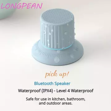 Loa Bluetooth không dây mini LONGPEAN, Loa Bluetooth 2 trong 1 không dây, Giá đỡ điện thoại di động đa chức năng Loa Bluetooth mini chống nước Hoạt động ngoài trời