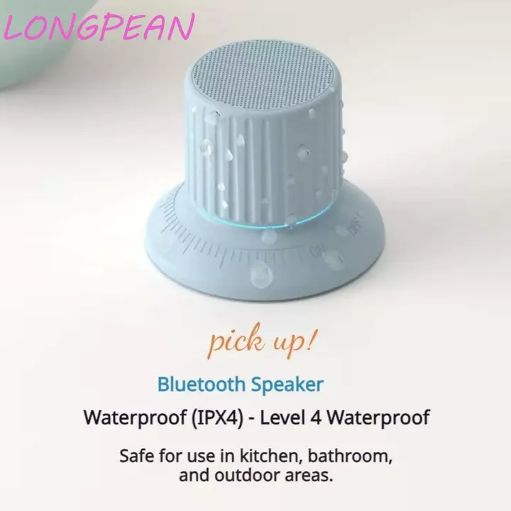 Loa Bluetooth không dây mini LONGPEAN, Loa Bluetooth 2 trong 1 không dây, Giá đỡ điện thoại di động đa chức năng Loa Bluetooth mini chống nước Hoạt động ngoài trời