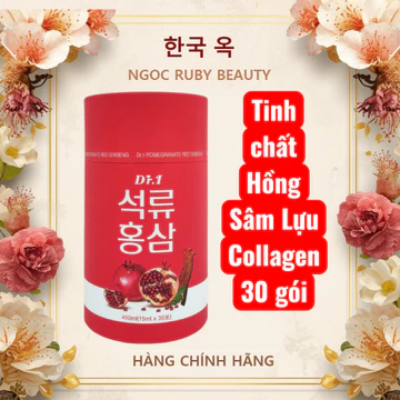 Tinh Chất Hồng Sâm Lựu, Collagen Sáng Da Mờ Thâm Hồng Sâm Collagen Lựu HGBio Hàn Quôc - Hộp 30 gói - NGOC RUBY BEAUTY