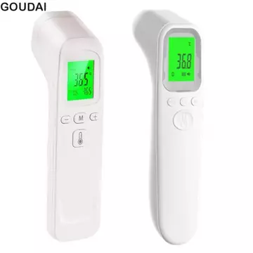 Nhiệt kế hồng ngoại kỹ thuật số GOUDAI, Máy đo nhiệt độ đa chức năng không tiếp xúc, Thiết thực di động Dễ sử dụng Màn hình hiển thị LCD Máy đo nhiệt kế cầm tay cho bé
