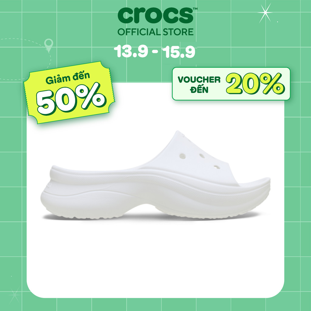 Dép Quai Ngang Nữ Crocs Bae Classic - White - 211108-100