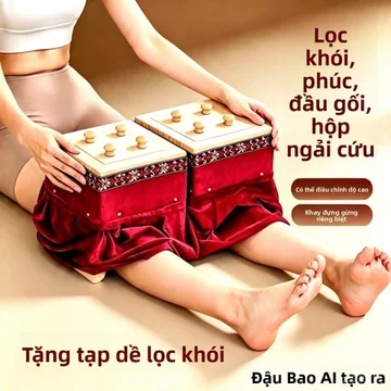 Hộp ngải cứu đầu gối lọc khói điều chỉnh độ cao ngải cứu gừng dùng nhà