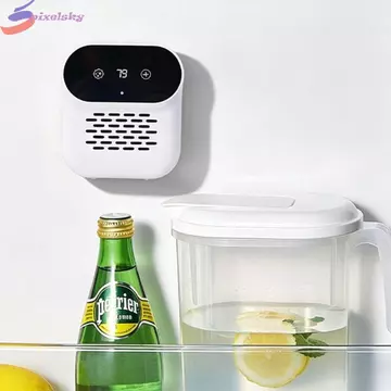 Máy lọc khử mùi tủ lạnh PIXELSKY, tái sử dụng lâu dài, 3 chế độ, màn hình LED, máy khử trùng di động gắn ô tô/kệ bếp
