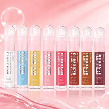 Hàng sẵn có BARVENA Gel dầu môi Volumizing 8 màu Thủy tinh bóng nước Lip Glaze Dưỡng ẩm không dính lâu trôi Dưỡng ẩm trong suốt 0918