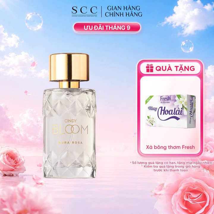 Nước Hoa Nữ CINDY BLOOM Aura Rosa Hương Kiêu Sa Sang Trọng 50ml